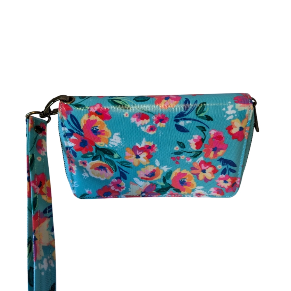 Wander Wallets Bloom Wristlet.Detachable wrist .